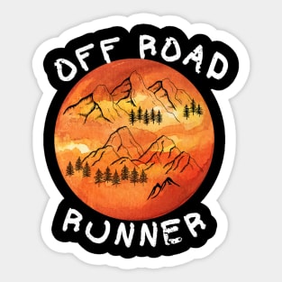 OFF Road Runner Marathon Running Mommy Sticker